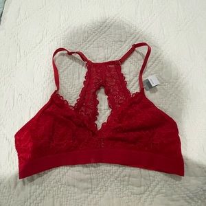 NWT Red Lace Bralette